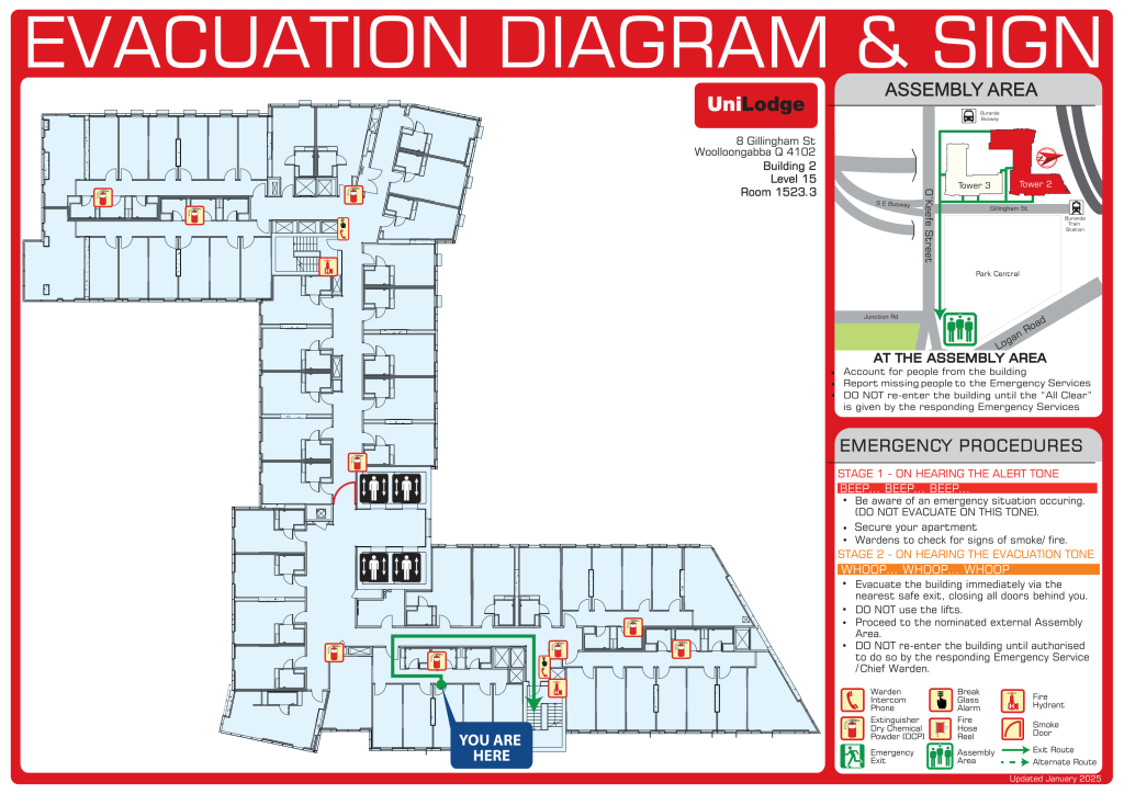 student_accommodation_buranda_evacuation_diagram